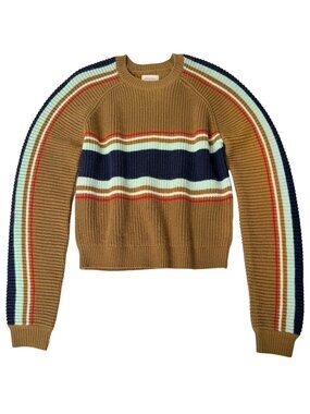 BRIXTON RACING STRIPE CREW SWEATER KNIT RETRO CLASSIC INSPO Y2K UTILITY STREET S